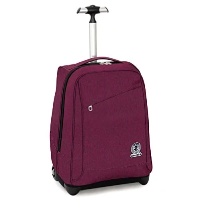 Obrázek TROLLEY INVICTA BENIN, 2 in 1, Schulranzen mit Rollen, Rucksack Trolleyfunktion für Schule, Reisen, Mädchen&amp;Jungen, violett, aus nachhaltigem Stoff