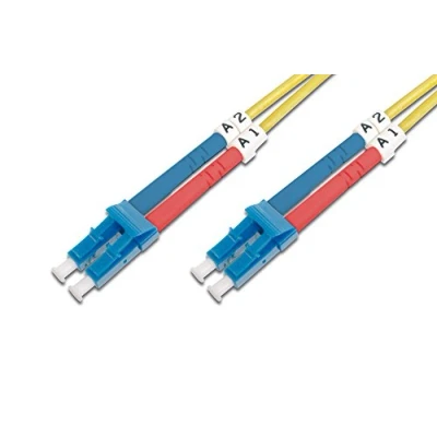 Obrázek DIGITUS DK 2933 10 kabel z optických vláken OS2 m LC na Duplex LWL 1/10 Gbit/s SM Singlemode optický LAN typ vlákna: 9/125 µ žlutý (žlutý)