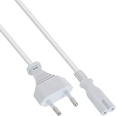 Obrázek InLine® 16603W síťový kabel, síťová zástrčka na Euro 8 C7 konektor, bílý, 0,3 m