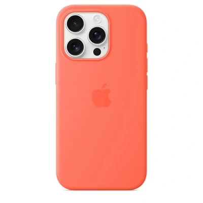 Obrázek Apple iPhone 16 Pro silikonové pouzdro s MagSafe mandarinka