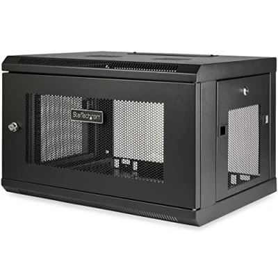 Obrázek StarTech.com 2 Pfosten 6HE Wand Netzwerkschrank mit 1HE Fachboden, 19&quot; Server Rack für IT / Daten Computer Ausrüstung