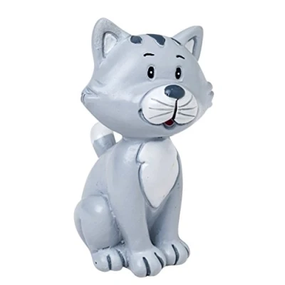 Obrázek Mopec Figur Braut und Bräutigam mit Haustier Katze, Harz, grau, 3.5x3x5.5 cm, 2