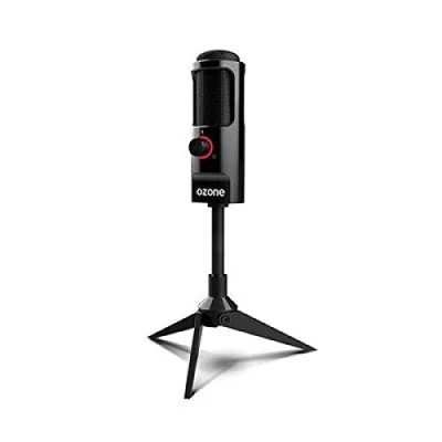 Obrázek Ozone Rec X50 Gaming Mikrofon, Streaming elektroden, bidirektionaler Sound, LED Beleuchtung, stabile Halterung, USB, Schwarz