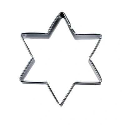 Obrázek Städter Vykrajovátko hvězda cca 18 cm/V 3 cm 6 zoubků, nerezová ocel, stříbrná, x
