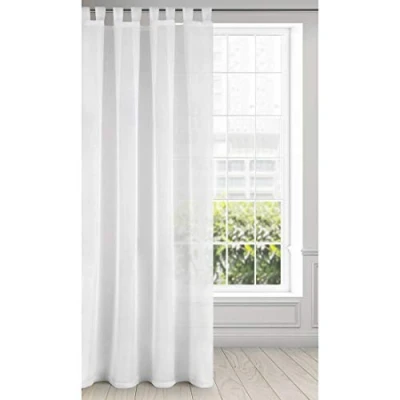 Obrázek Eurofirany Lucy Voile Vorhang, Weiß, 140 x 250 cm