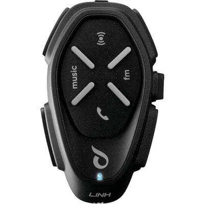 Obrázek Interphone LINK 2 Stück Bluetooth Kommunikationssystem für Motorräder Bis zu Reiters, 300Mt Reichweite 20 Std Sprechzeit, 40 Tage Standby Zeit Radio GPS MP3 Waterproof