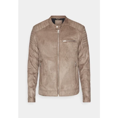 Obrázek Only &amp; Sons Onsgus Racer Jacket Bunda z umělé kůže, Muži, Velikost: Small, Brown