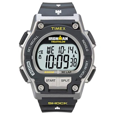 Obrázek Timex Ironman Men&#039;s Classic 43 mm digitální hodinky, černá/černá, T5K195