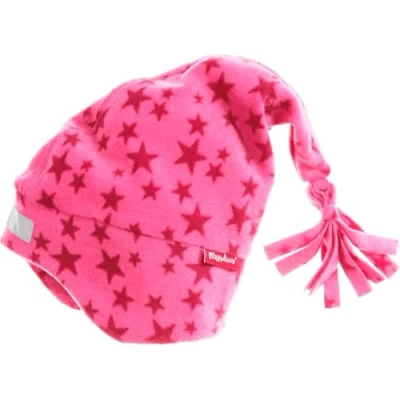 Obrázek Playshoes Unisex dětská fleecová čepice zimní čepice, Čepice s kapucí růžová hvězdy