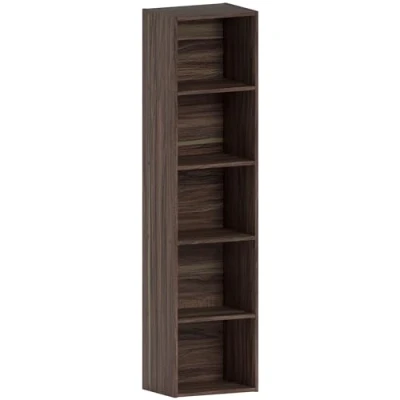 Obrázek Vida Designs Oxford Bücherregal mit 5 Ebenen, würfelförmig, Walnuss, Holz Regaleinheit für Büro, Wohnzimmermöbel