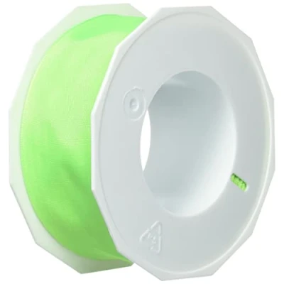 Obrázek C.E. Pattberg NEON DREAM pásek s drátovou hranou lime (zelená), 20 m stuhy pro barevné přísady, šířka 40 mm, výrazné dárkové balení, dekorace a aplikace