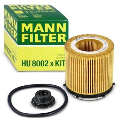 Obrázek MANN FILTER HU 8002 x KIT olejový filtr sada olejových filtrů s těsněním / sadou těsnění pro osobní automobily