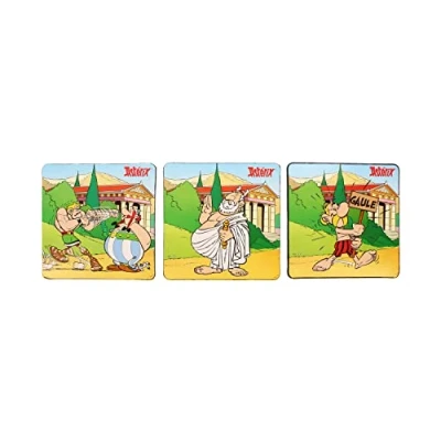 Obrázek Asterix und Obelix Untersetzer Set Olympic Games 6er Set, Bedruckt, beschichtet, aus Kork.