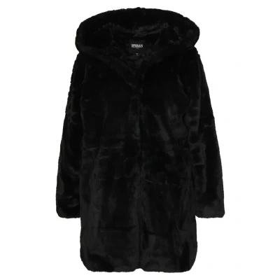 Obrázek Urban Classics Curvy Ladies Hooded COAT Zimní kabát, Ženy, Velikost: XXL, Black
