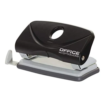 Obrázek OFFICER PRODUCTS 1805111 05 děrovačka/až 10 listů/mechanismus a kryt z kovu/plastového ramene (ABS)/barva: černá/protiskluzová umělá pokrývka na podlahu