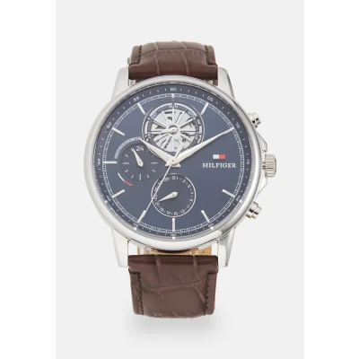 Obrázek Tommy Hilfiger Stewart Hodinky, Muži, Velikost: One Size, Dark brown/blue