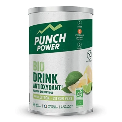 Obrázek Punch POWER Francouzská značka Sportovní biodrink Antioxidans Bio Bezlepkový nápoj bez lepku Příchuť Limetka 500 g