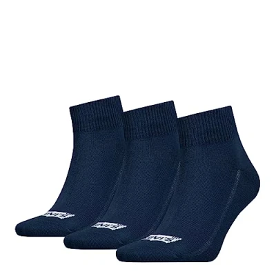 Obrázek Levi&#039;s Quarter ponožky unisex balení 3 ks, Námořnická modrá