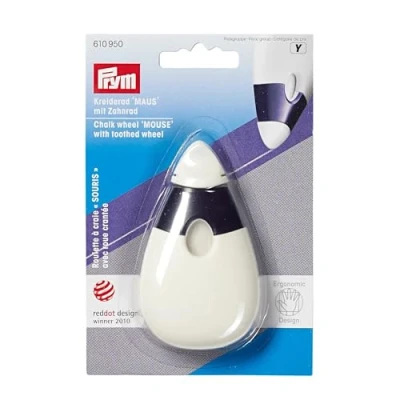 Obrázek Prym Ergonomická myš Kreiderad Ergonomics, plast, švestková modrá, bílá, 1 cm