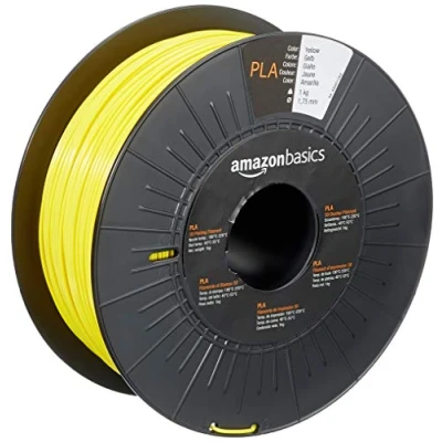 Obrázek Amazon Basics Filament pro 3D tiskárny z plastu PLA, 1,75 mm, žlutá, cívka 1 kg