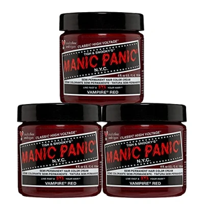 Obrázek Manic Panic Vampire Red Classic krém, Vegan, Cruelty Free, Semi Permanent Hair Dye 118 ml