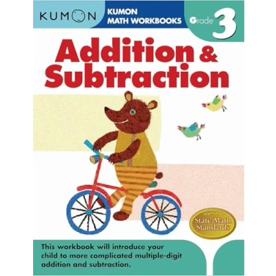 Obrázek Grade 3 Addition &amp; Subtraction (Kumon Math Workbooks)