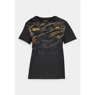 Obrázek Venum UFC Fusion Replica Womens Short Sleeve Champion Triko s potiskem, Ženy, Velikost: Small, Black/gold