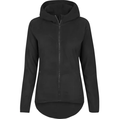 Obrázek Urban Classics Ladies Polar Fleece ZIP Hoody Fleecová bunda, Ženy, Velikost: Large, Black