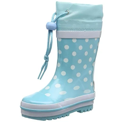 Obrázek Playshoes Unisex dětské gumové holínky krokodýl, tyrkysové puntíky