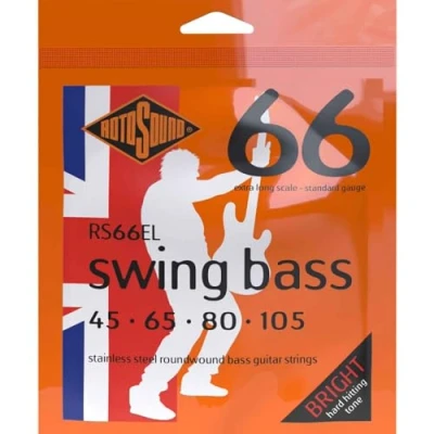 Obrázek Rotos Ound Litinový struny pro Bass, kulatý drát, extra dlouhá Mensura, Standard tloušťka 45 65 80 105
