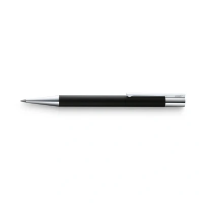 Obrázek LAMY Scala otočná tužka 180 z ušlechtilé oceli v černé barvě, matovaná s otočnou mechanikou 0,7 mm tuhou pro jemné tažení (LAMY M 40)