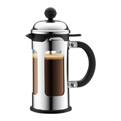 Obrázek Bodum CHAMBORD kávovar (French Press System, ochrana proti vytečení, rám z ušlechtilé oceli, 1,0 litru), lesklý