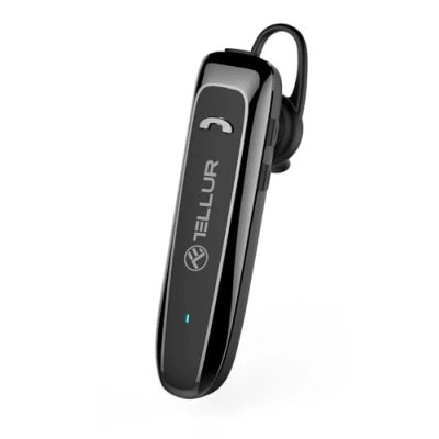 Obrázek TELLUR VOX 95 headset Bluetooth mobil, pro mobilní telefony USB C, 20 hodin hovoru, BT v5.3, Multipoint dvě propojená zařízení, 360 otáčení pravé nebo levé ucho, iPhone/Android/Windows