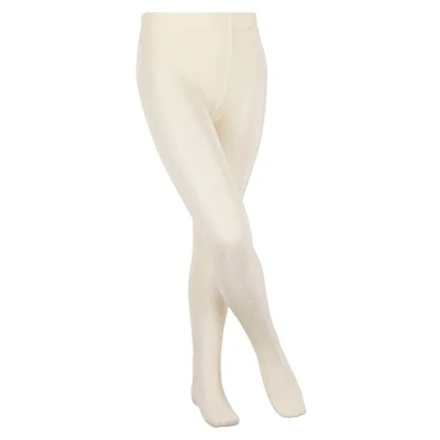 Obrázek FALKE Unisex Dětské Romantic Dot punčocháče jemný měkký materiál transparentní matný tenký slavnostní elegantní puntíkovaný komfortní pas bez tlaku plochý šev 1 kus, bílá (Off white 2059).