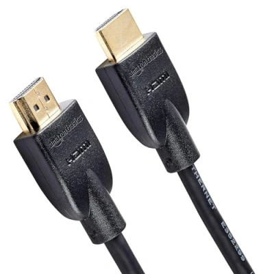 Obrázek Amazon Basics 4K HDMI kabel, 0,9 m, 18 Gbit/s Highspeed s Ethernetem, 4K@60Hz, 2160p, černý