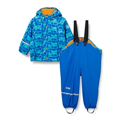 Obrázek CareTec Unisex dětská Rain Suit Pu W. Fleece pláštěnka, Oceanblue (706)