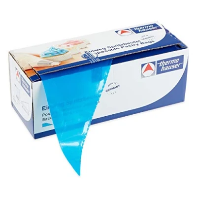 Obrázek thermohauser Einweg Spritzbeutel (Kunststoff PE), Maximum Grip blau, 100 Stück, 46,0x23,0x0,0075 cm