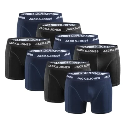 Obrázek JACK &amp; JONES Boxerky, balení 8 ks, Black navy mix
