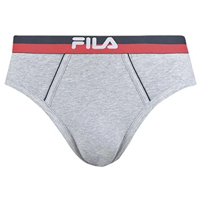 Obrázek Fila Pánské slipy FU5019, šedé, XXL