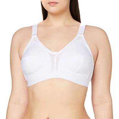 Obrázek Dámská měkká podprsenka Sassa Soft Jacquard Měkké košíčky 100D bílá (bílá 00100)