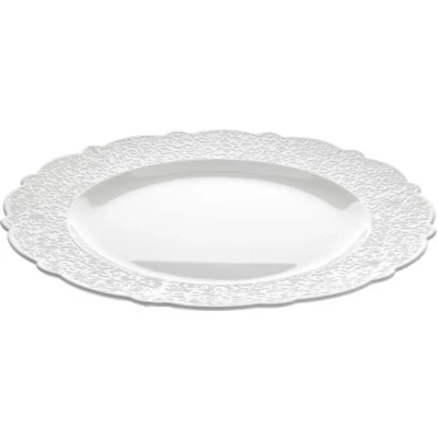 Obrázek Alessi Dressed deska kulatá porcelánová bílá, 2 x 35,5 33 cm