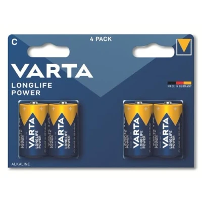 Obrázek VARTA Baterie C Baby, 4 kusy, Longlife Power, alkalické, 1,5 V, ideální pro hračky, rádiová myš, kapesní svítilny, Made in Germany