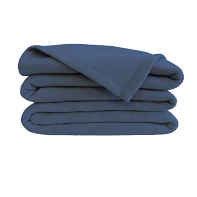 Obrázek Poyet Motte poleco Fleecedecke Polyester Marineblau, Polyester, Marine, 260 x 240 cm