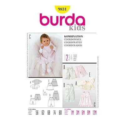 Obrázek Burda Střih 9831 dětská kombinace vel. 56 80