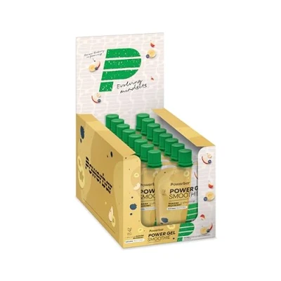 Obrázek PowerBar PowerGel smoothie Banana Blueberry 16 x 90 g veganský energetický hořčík, sodík a maltodextrin