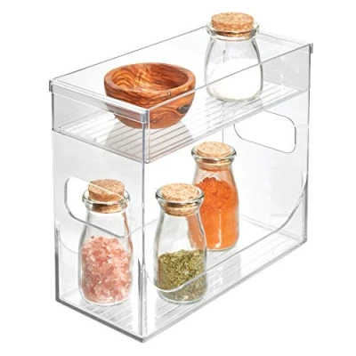 Obrázek iDesign 68530EU skříňové boxy regál na koření, 25,75 cm x 11,75 21,75 cm, průhledný