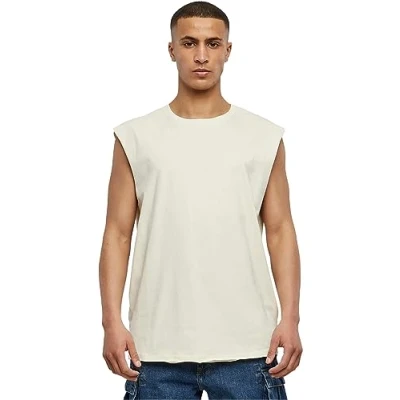 Obrázek Urban Classics OPEN EDGE Sleeveless Top, Muži, Velikost: Large, Whitesand