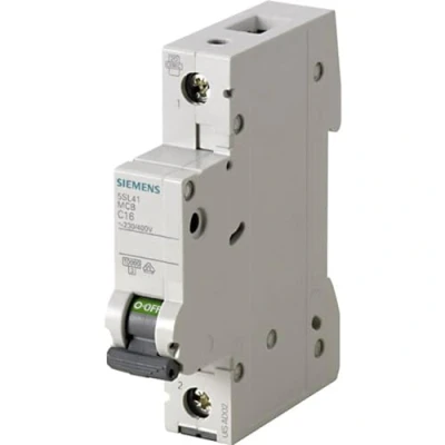 Obrázek Siemens 5sl4 automatický spínač 10 kA curva c 1 pól 16 A 70 mm