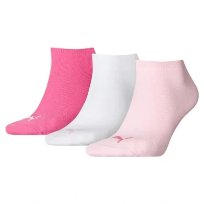 Obrázek PUMA Unisex ponožky do tenisek (balení 3 ks), Pink lady