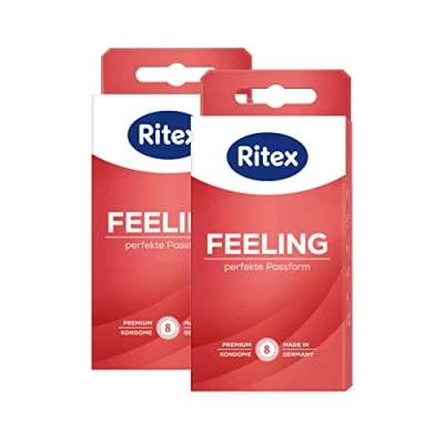 Obrázek Ritex Feeling kondomy perfektní tvar pro intenzivní pocit blízko k pokožce, 16 kusů, Made in Germany